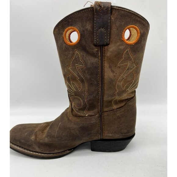 Masterson Boot Womens Cowboy Boots Size 6.5M Brown Leather Square Toe Western - Picture 11 of 16